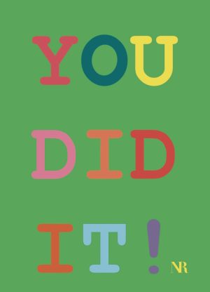 You did it!