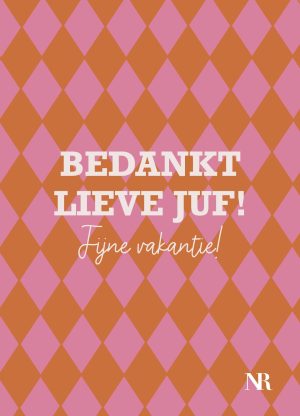Bedankt juf fijne vakantie