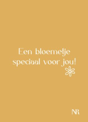 Een bloemetje speciaal voor jou