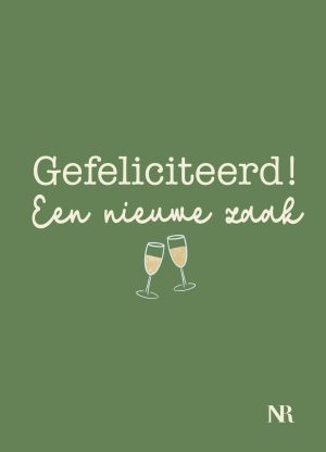 Gefeliciteerd een nieuwe zaak