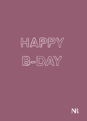 Happy B-day